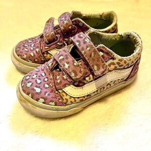 Toddler Cheetah Print Vans Shoes